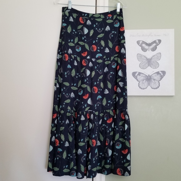 Seasalt Cornwall Dresses & Skirts - NWT Seasalt Cornwall Maxi Everlasting Skirt, Mid-Century Floral Maritime, 6.